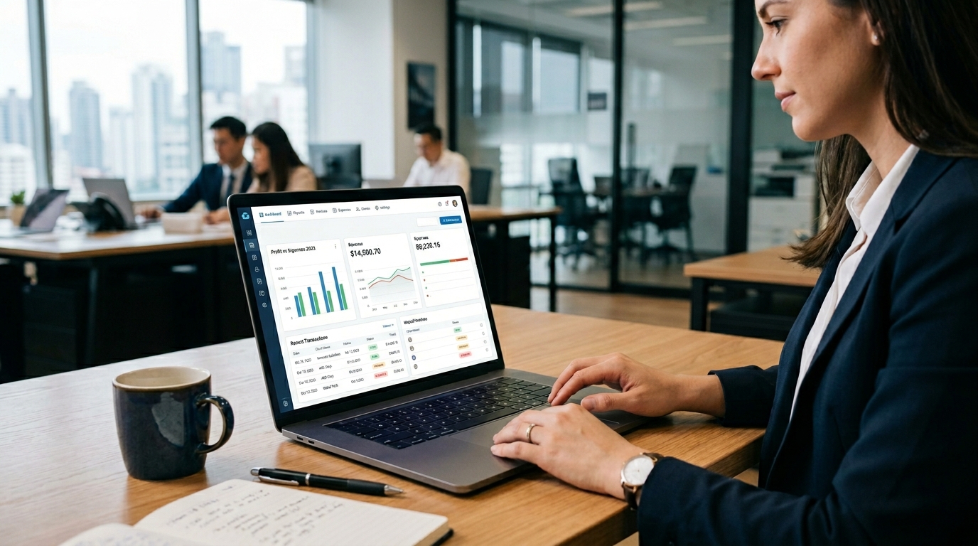 cloud accounting software interface