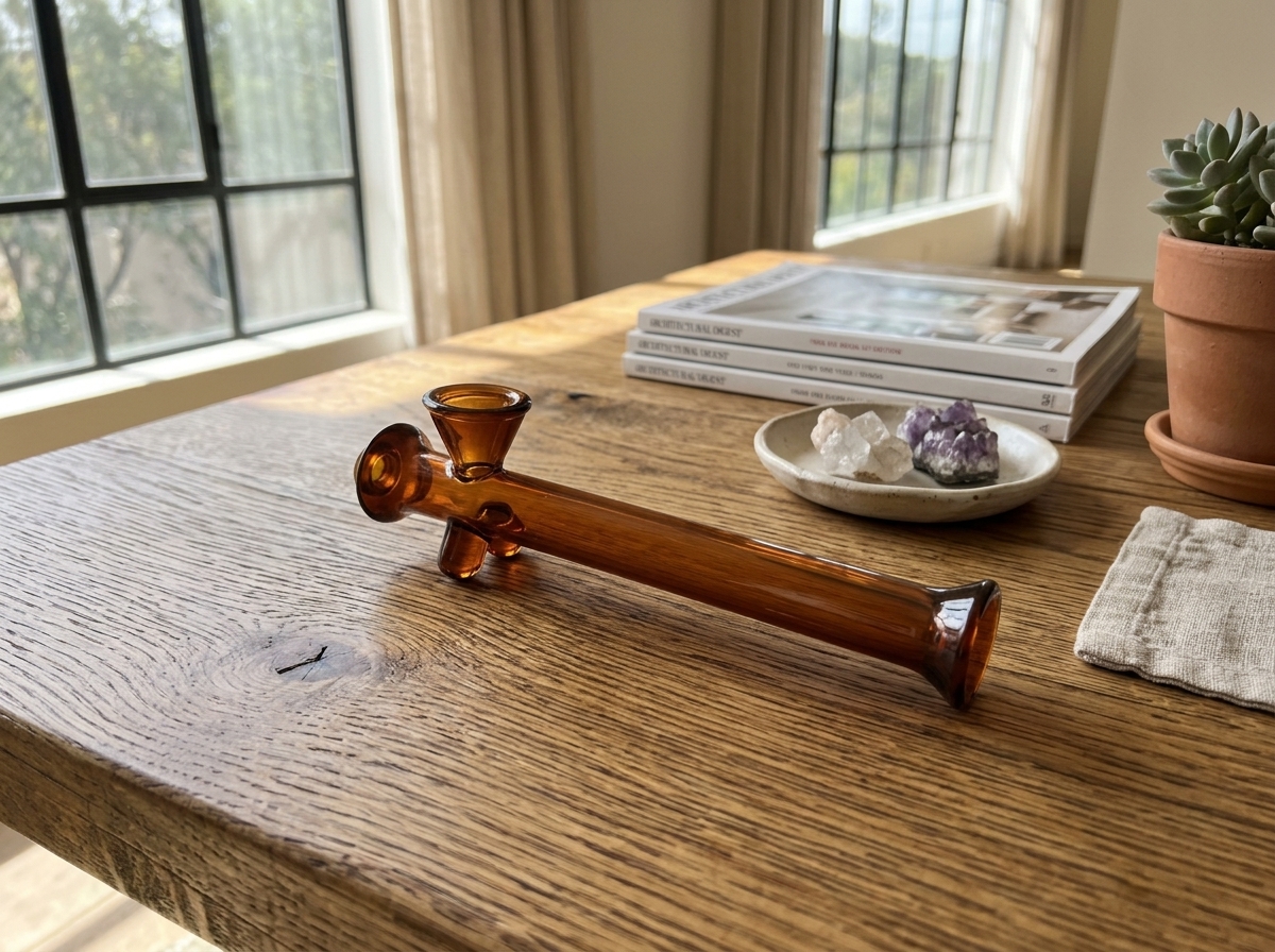 Jane West Amber Steamroller Pipe premium borosilicate glass hand pipe
