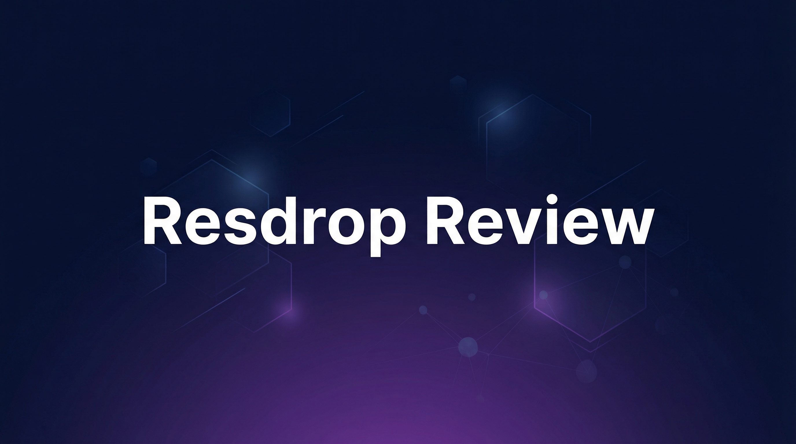 Resdrop Review - Featured Image