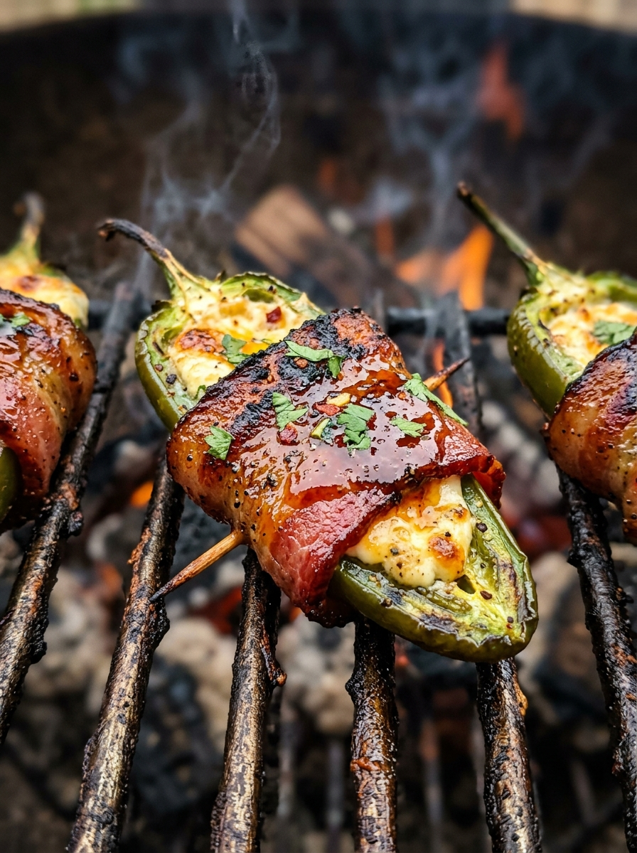 Smoked Jalapeno Poppers Recipe - Bold BBQ Appetizer closeup detail