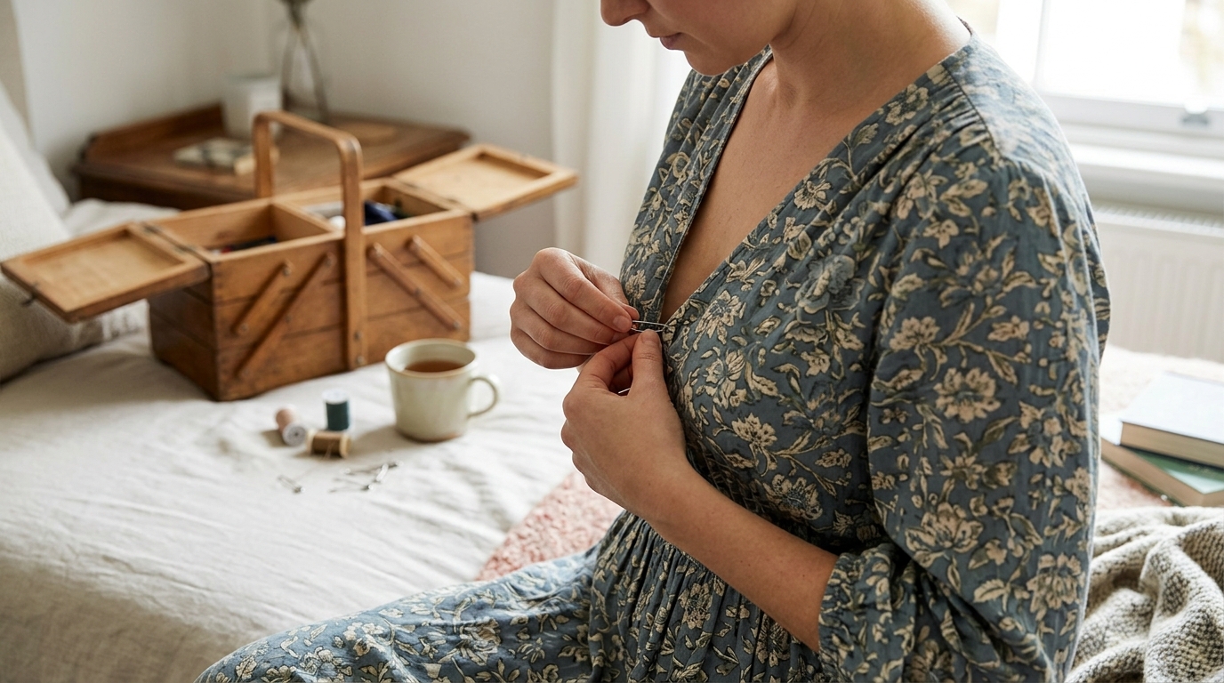 How to Pin a Dress Neckline for More Coverage