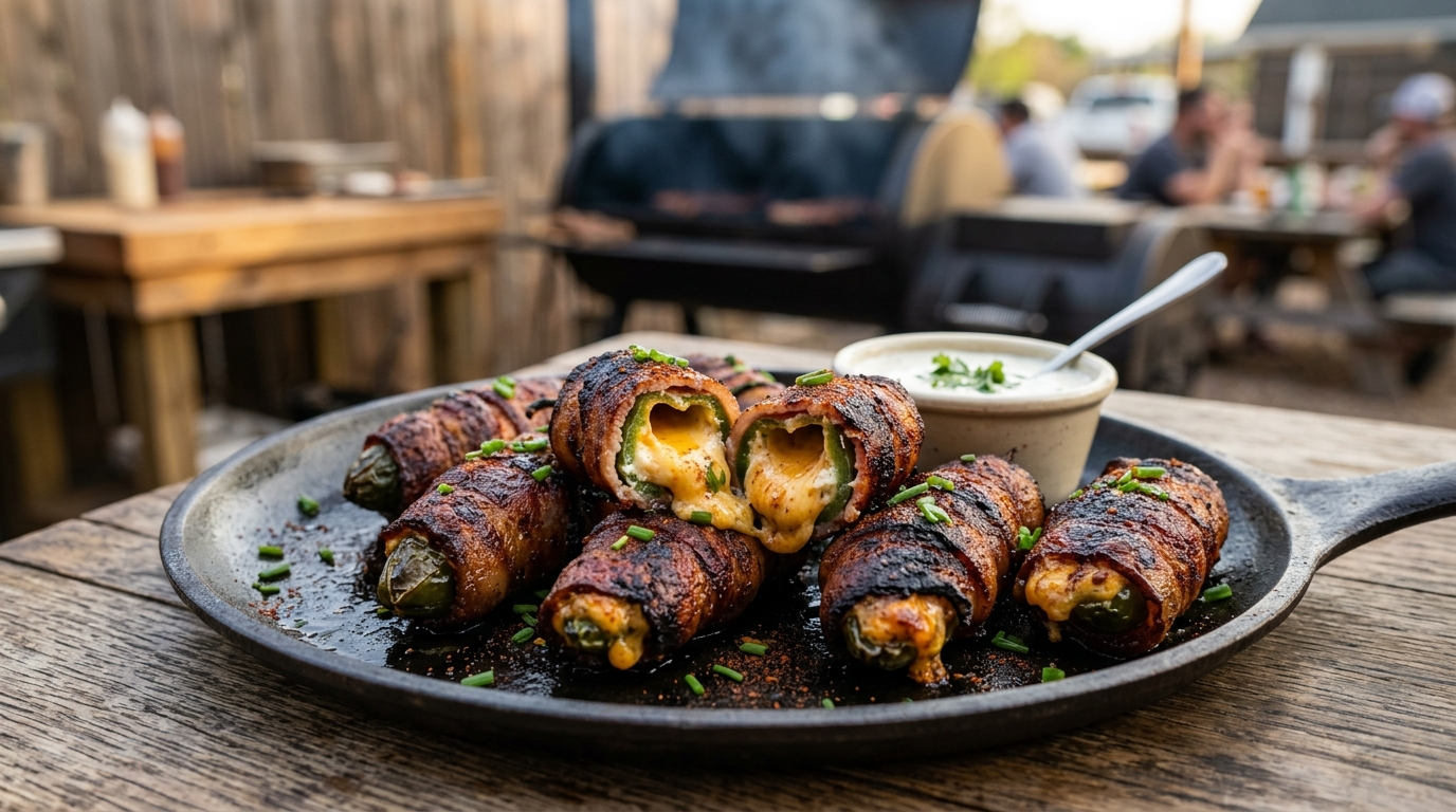Smoked Jalapeno Poppers Recipe - Bold BBQ Appetizer plated