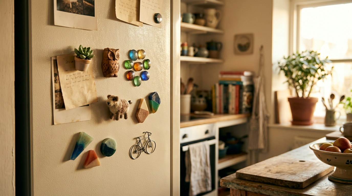 Unusual Fridge Magnets: Playful Shapes and Textures