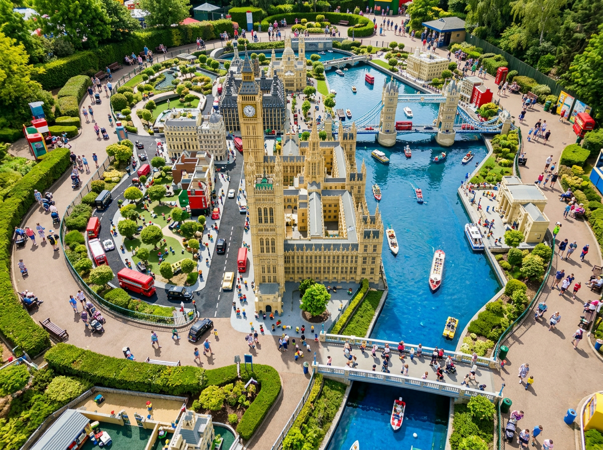 Miniland at Legoland Windsor — detailed LEGO recreations of iconic London landmarks
