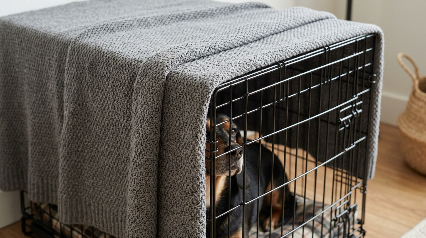 Can Dogs Breathe With a Blanket on Their Crate?