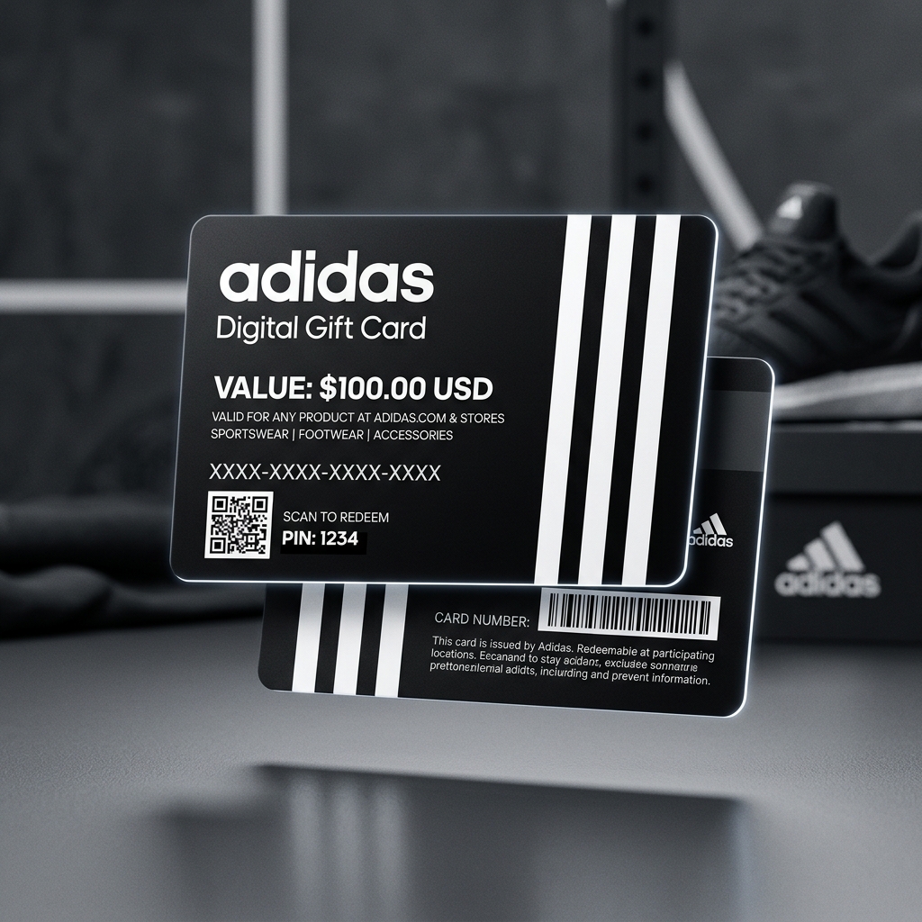 Adidas подарочная карта