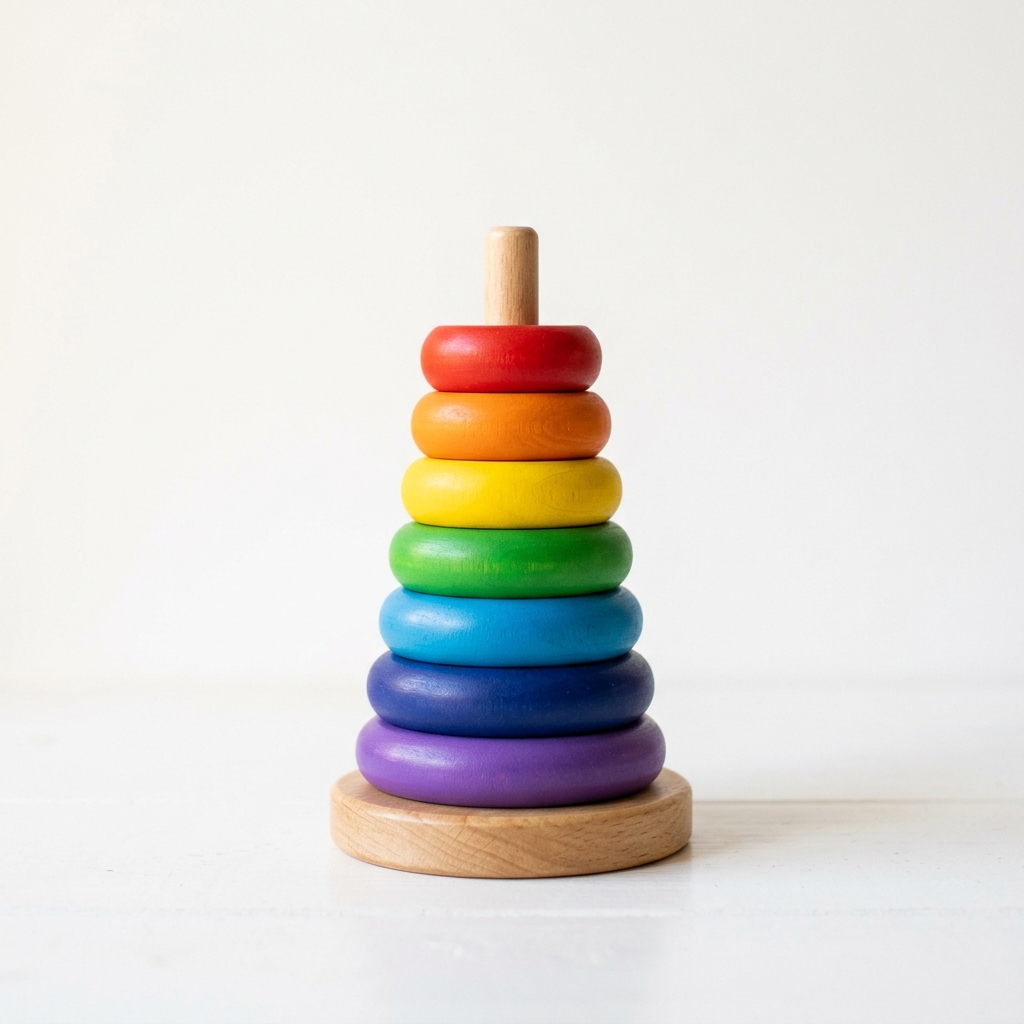 Rainbow Stacking Rings