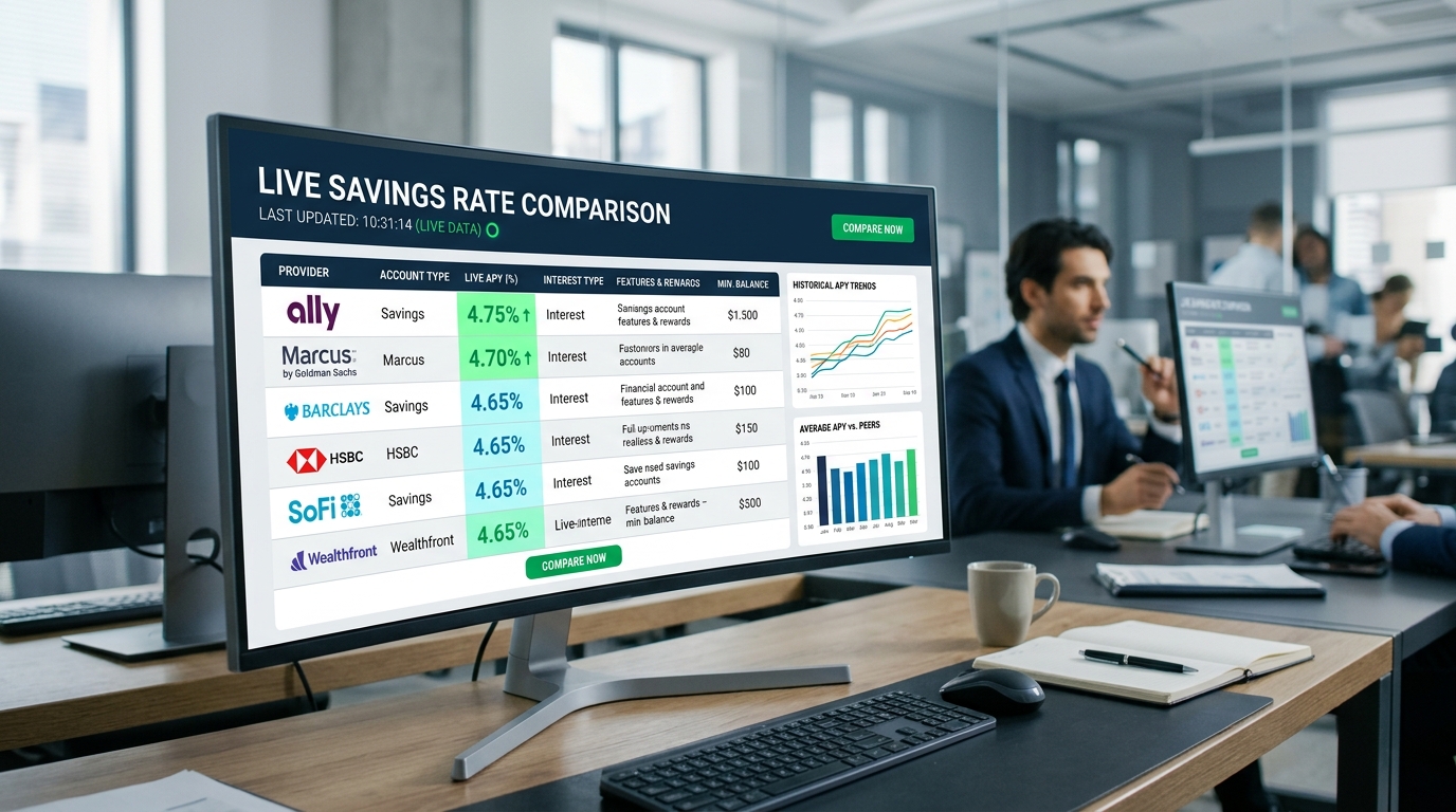 Best Savings Rates Right Now: Live Comparison Table