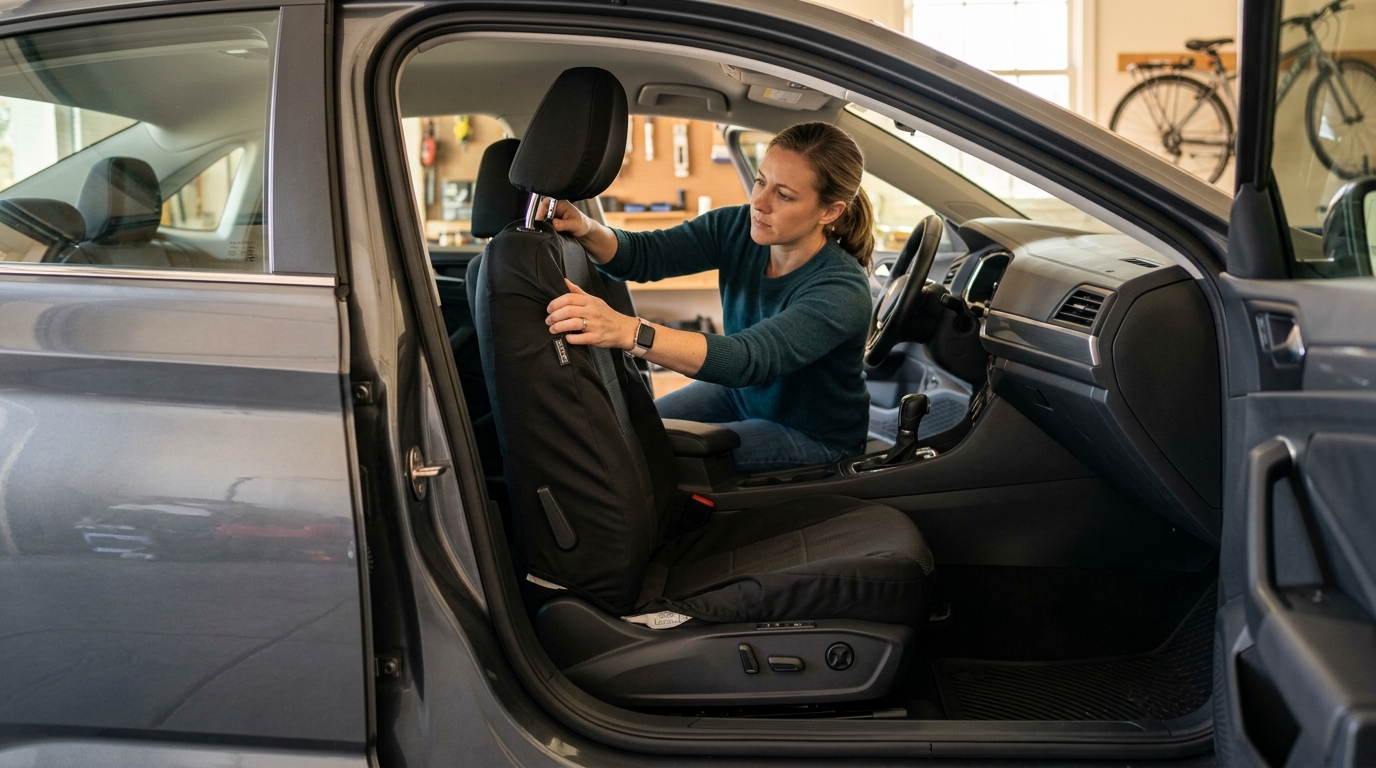 install front seat covers — install front seat covers safely