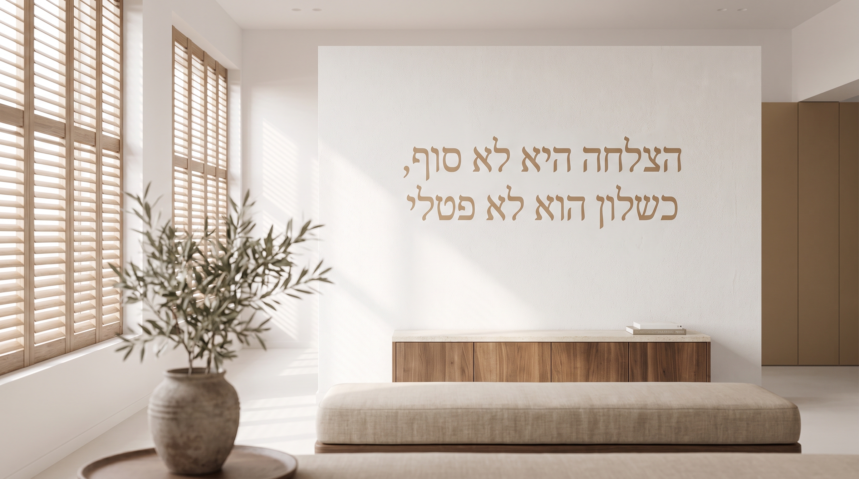 טפט עם משפט השראה למשרד: איך לבחור את העיצוב המושלם למשרד שלכם