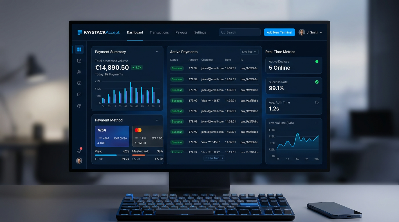 Accept Cards payment rail interface
