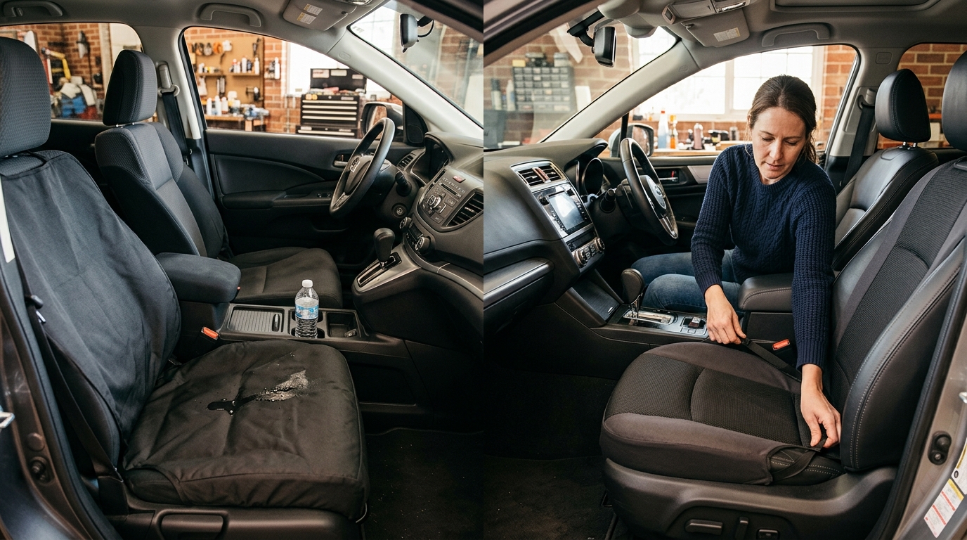 f150 seat covers cloth vs leather — cloth vs leather changes