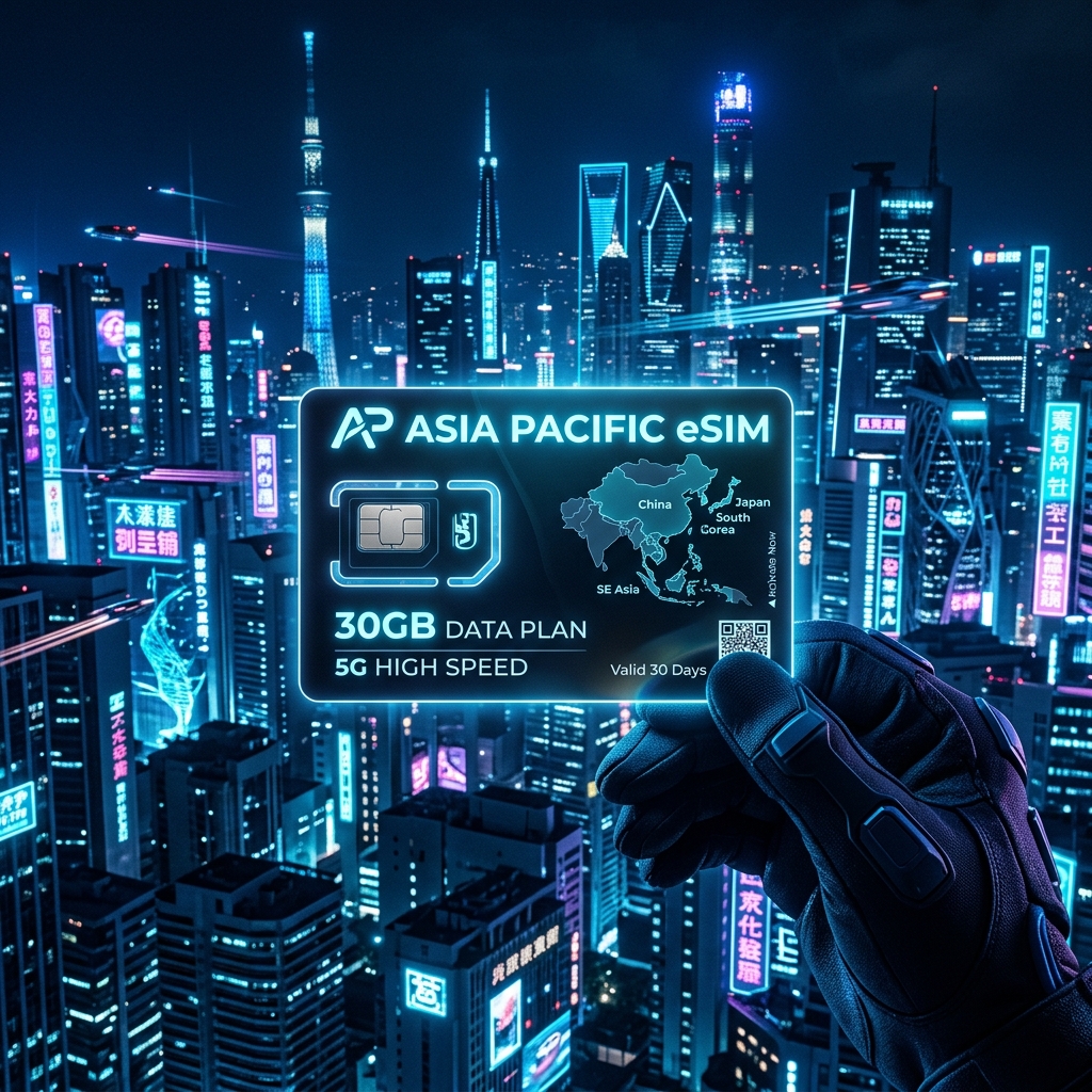 Asia-Pacific eSIM 30GB — 30 Days