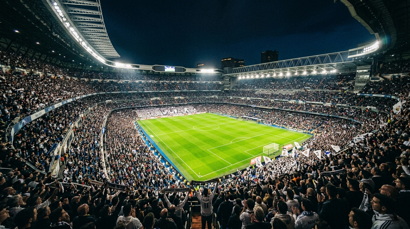 Champions League match at Bernabéu