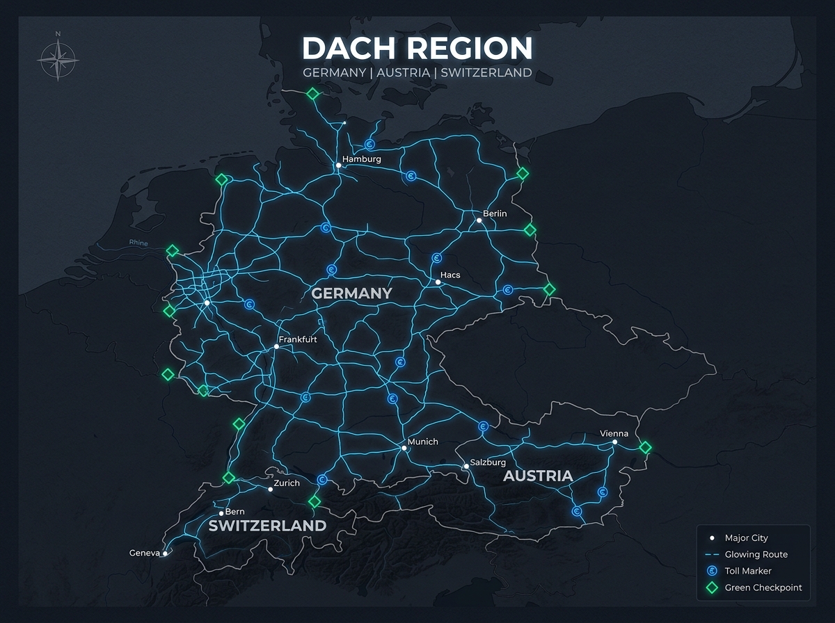 Mautkarte DACH-Region