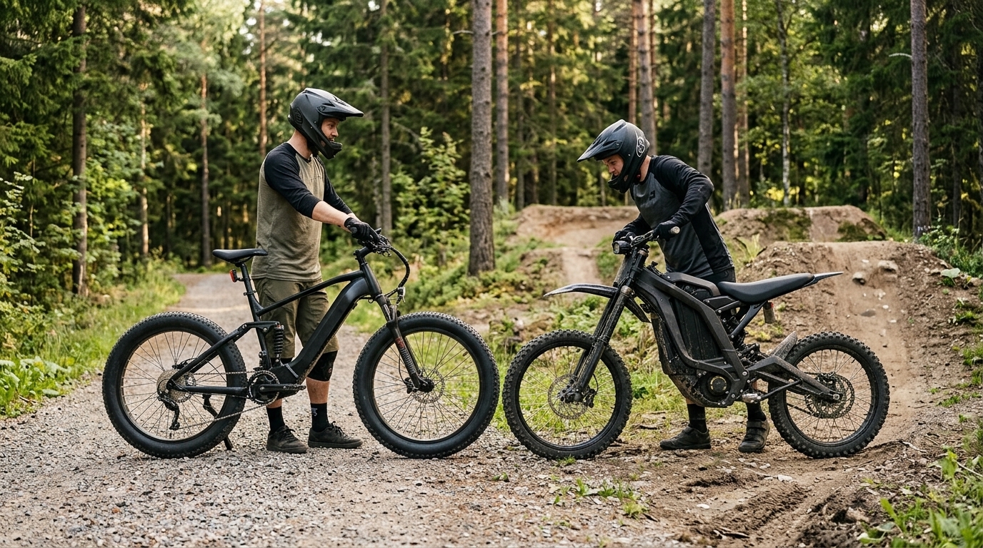 electric dirt bike vs fat tire ebike — electric dirt bike vs ebike