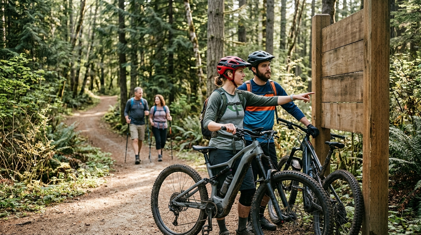 e mtbs shared trails — e-mtb access rules