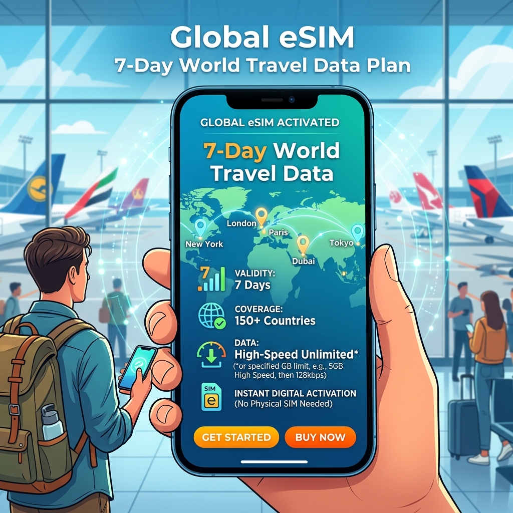 Global eSIM 7-Day Plan