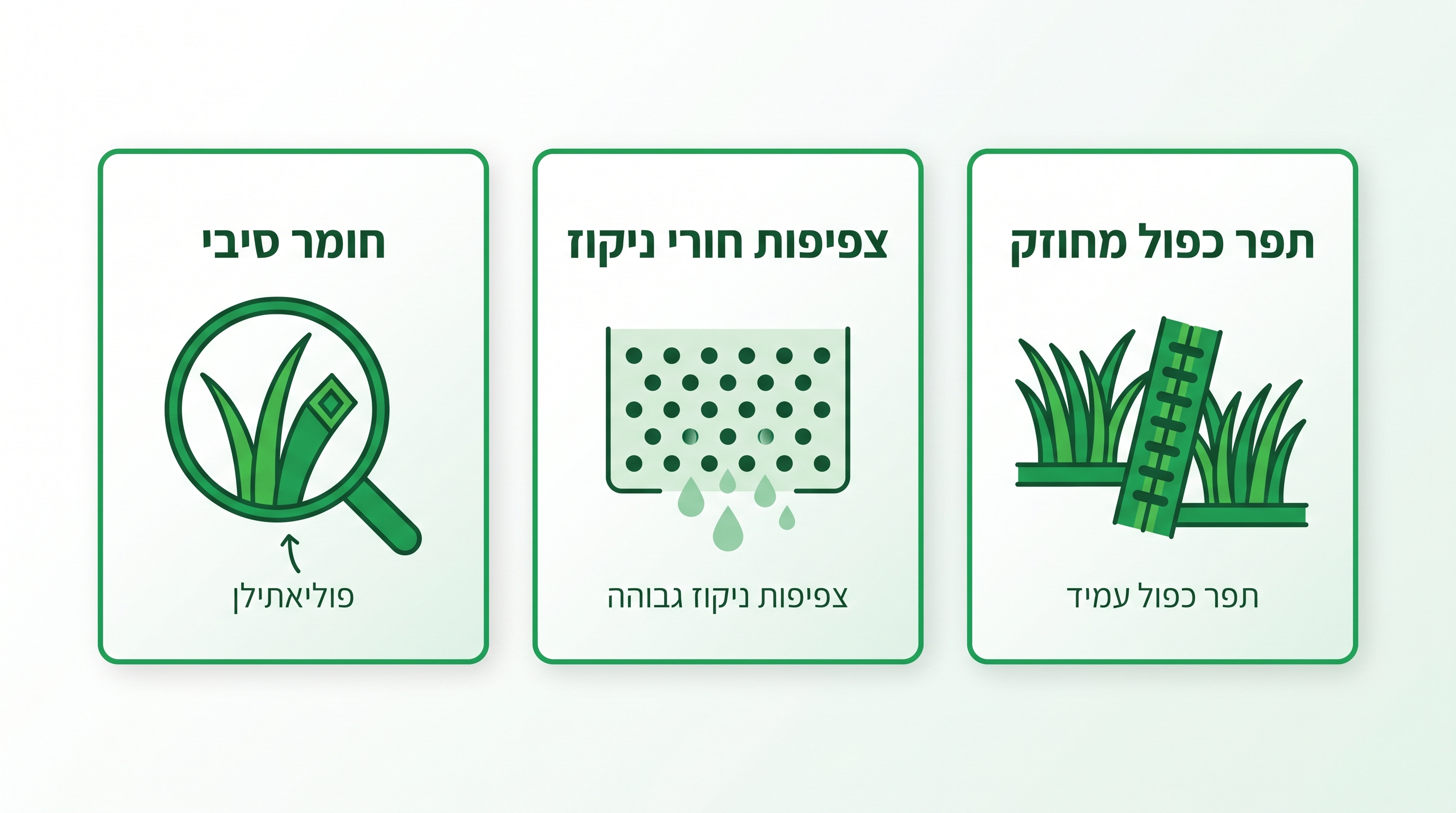 שטיפת דשא סינטטי במים לניטרול ריח