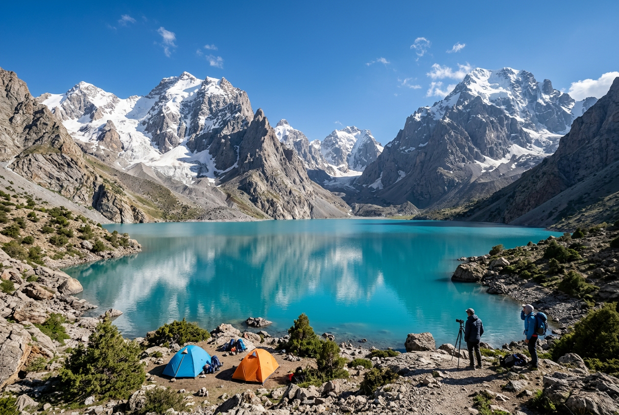 Hiking in the Fan Mountains