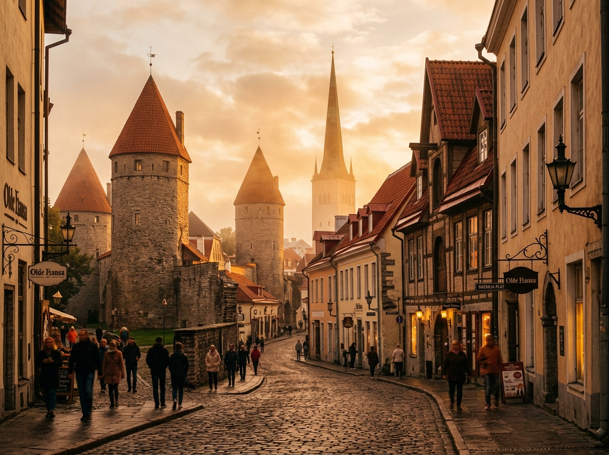 Tallinn Old Town medieval architecture