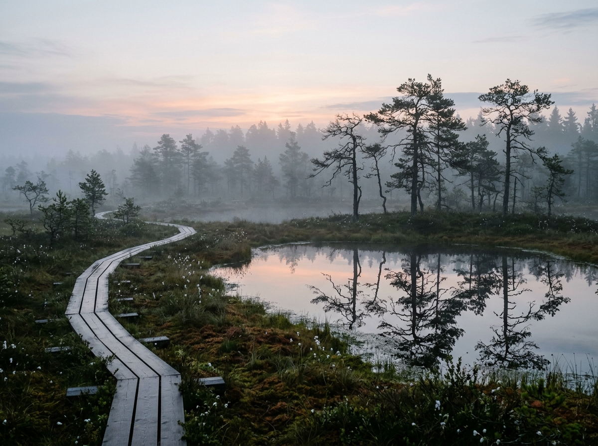 Lahemaa National Park bog and forest