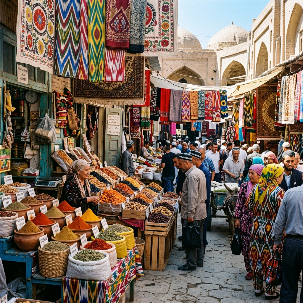 Green Bazaar of Khujand: Colors, Spices & Bargains