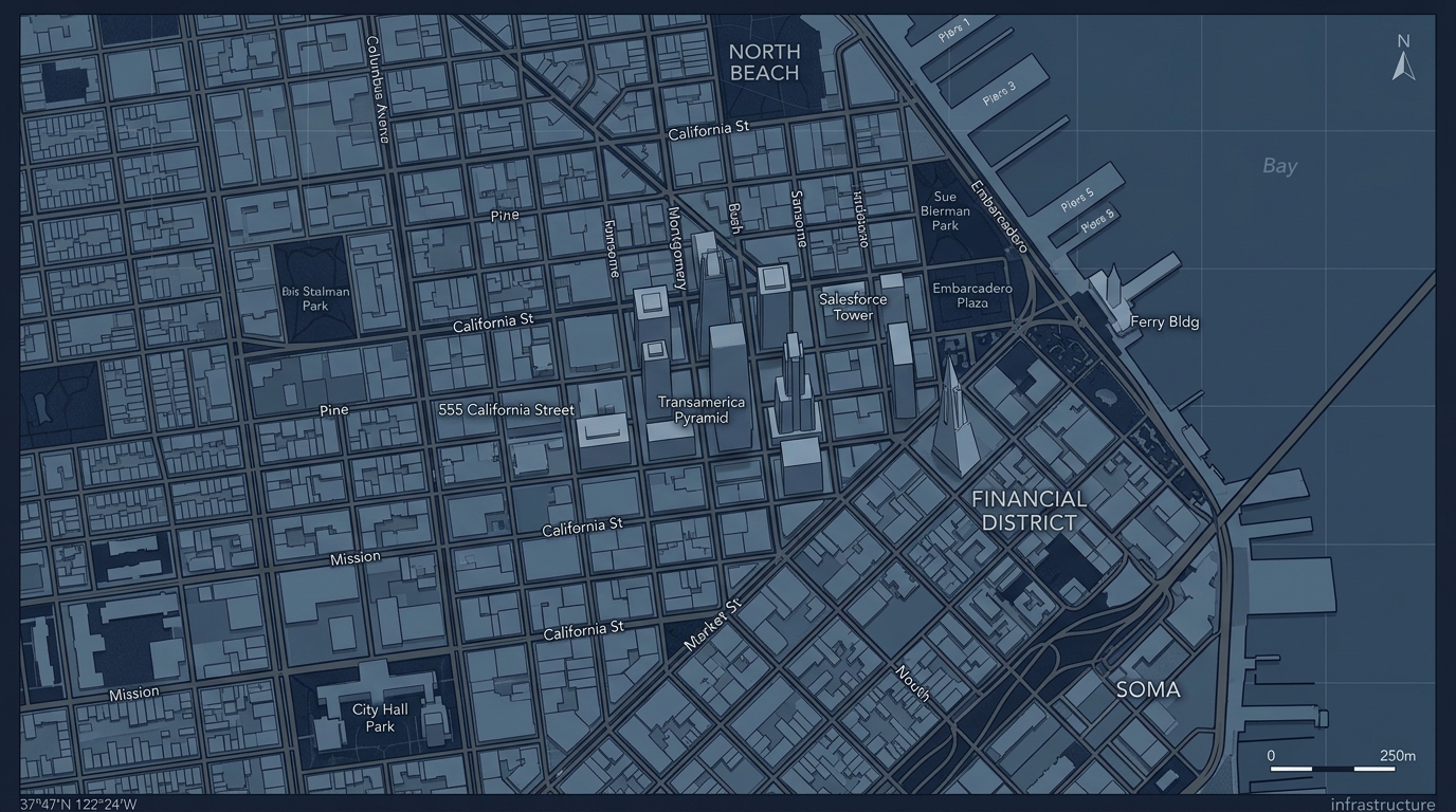 colunrn office location map — 340 Pine Street, San Francisco