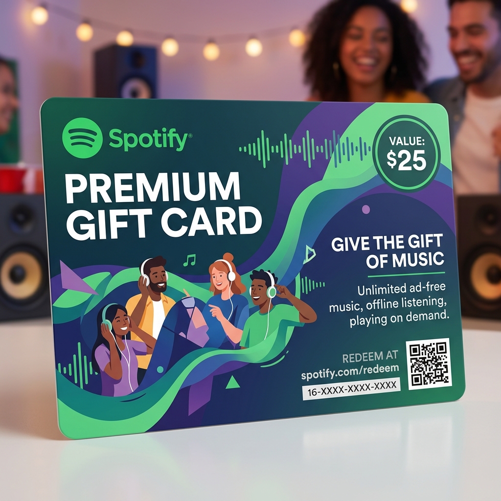 Spotify Premium Gift Card $50
