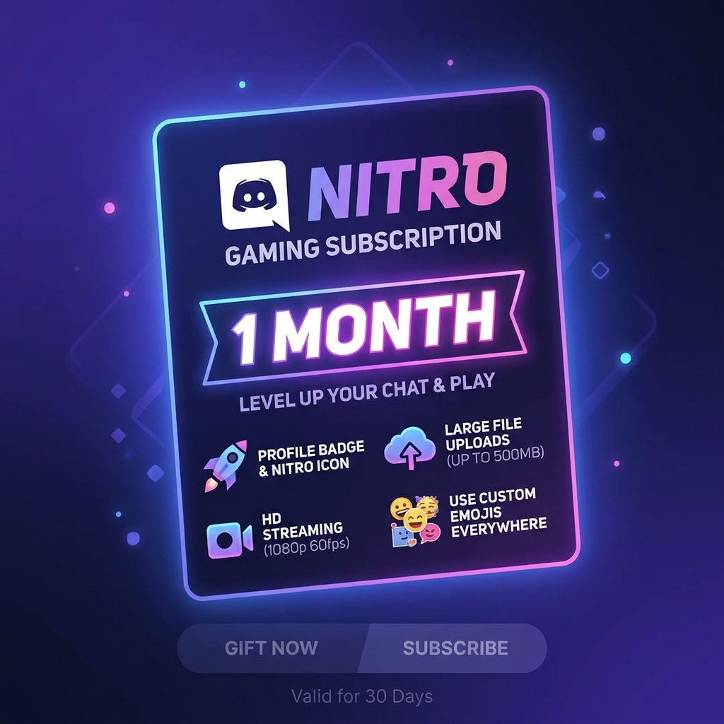 Discord Nitro 1 Month