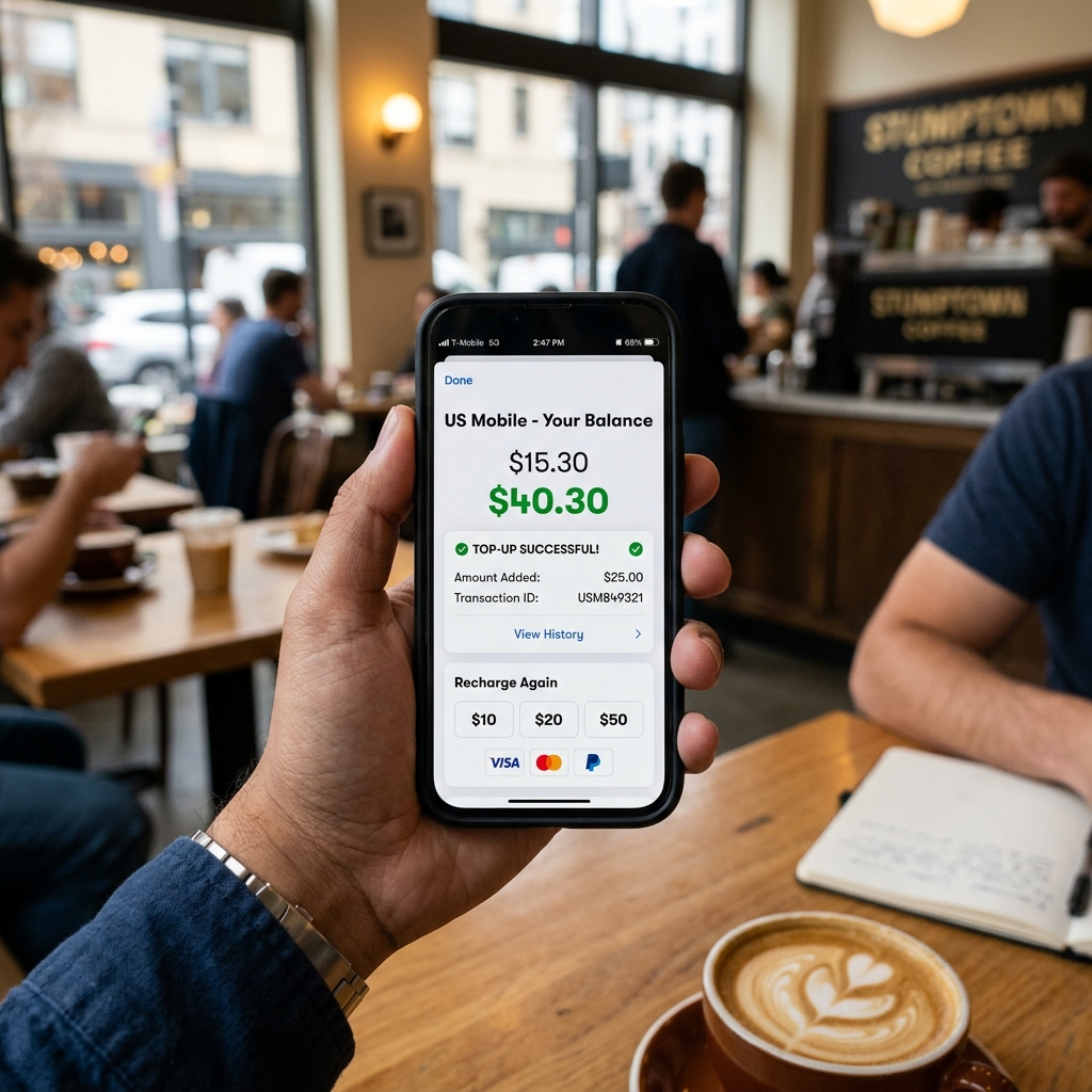 US Mobile Top-Up $20