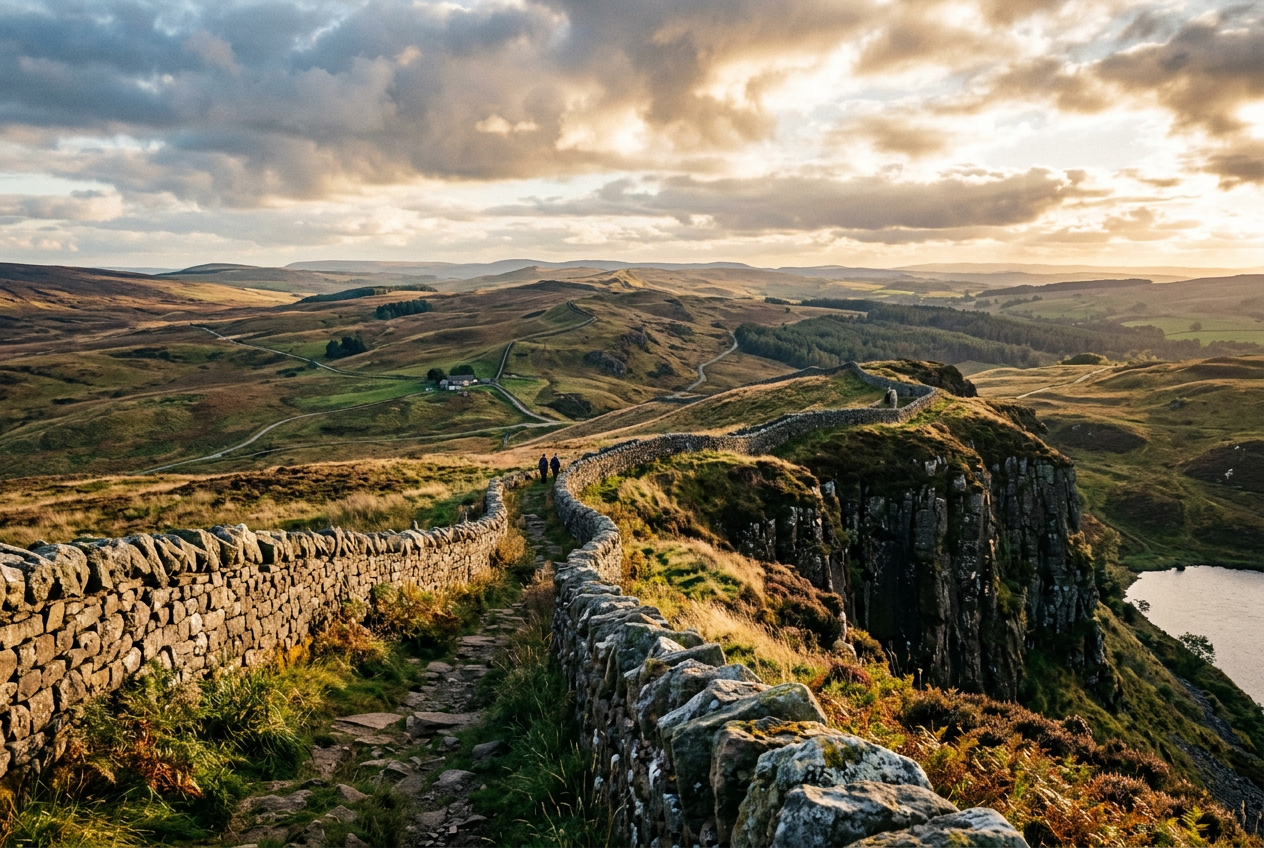 Along the Hadrian's Wall Road: Roman Ambition on an English Scale
