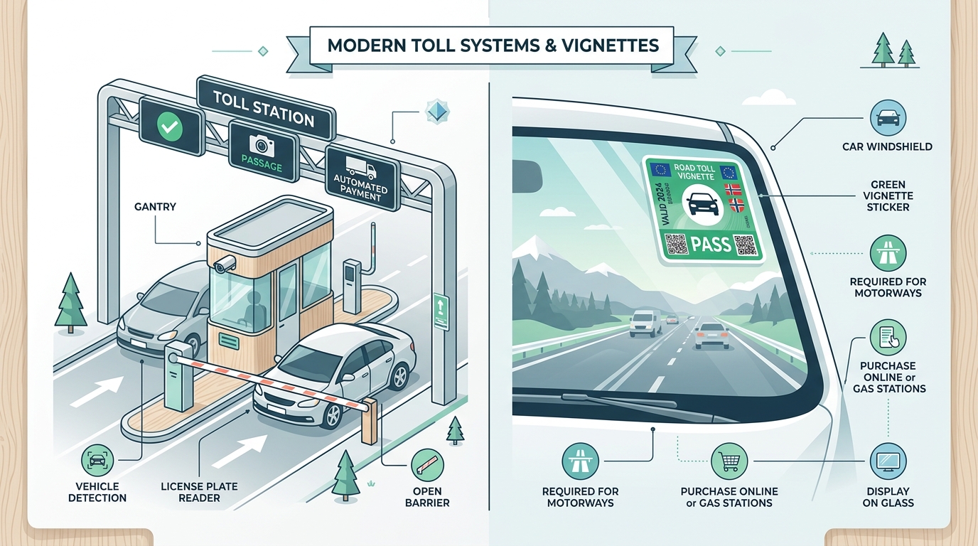 Streckenmaut vs. Vignette: Welches System ist günstiger?