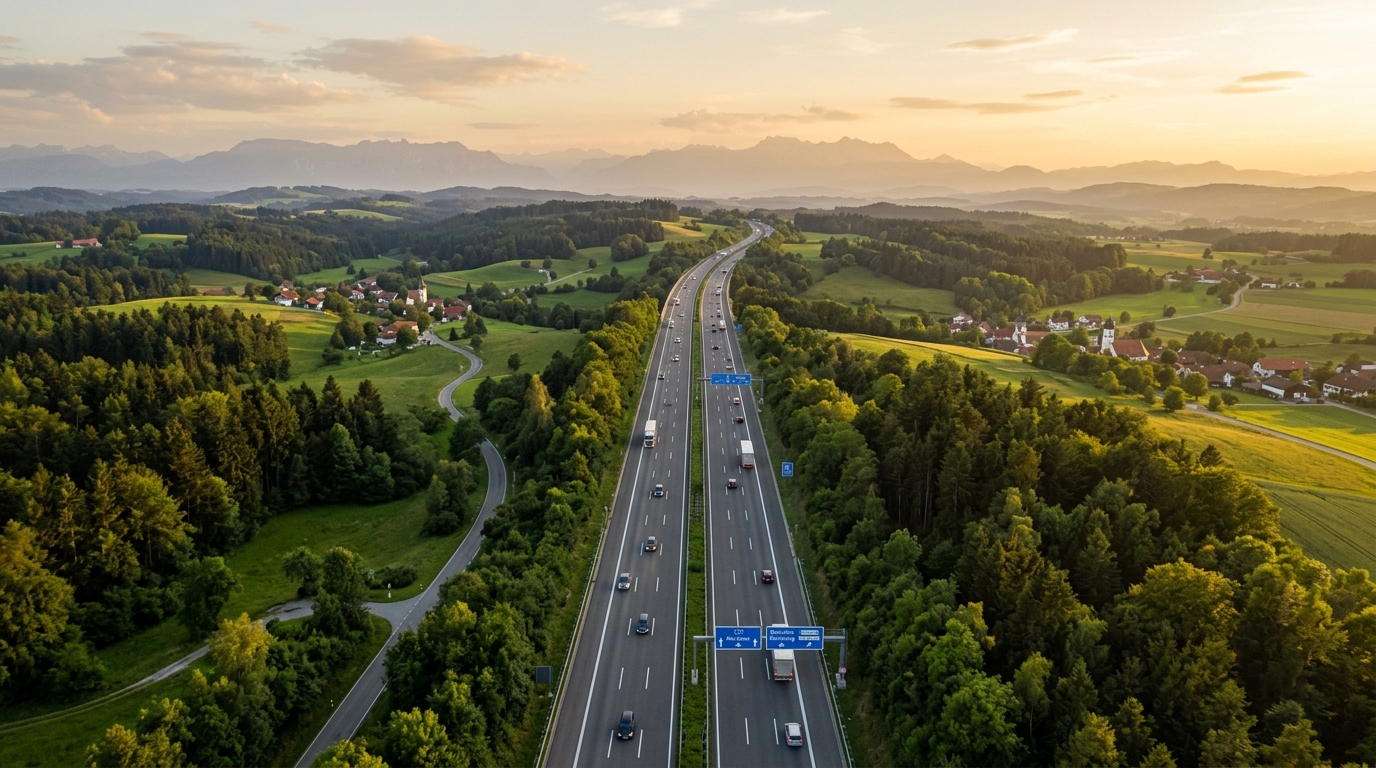 Deutsche Autobahn Hintergrundbild