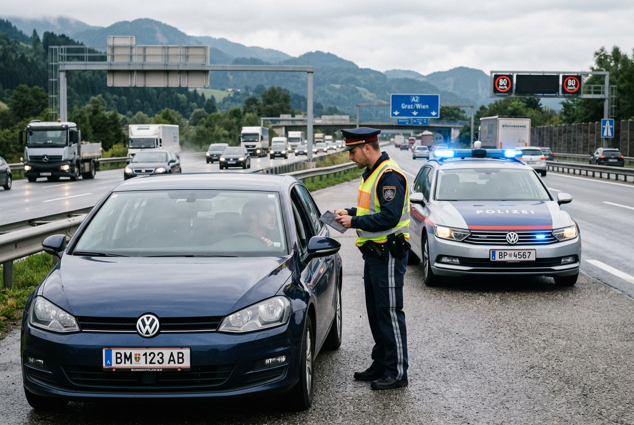 Bußgeld ohne Vignette: Was kostet das Fahren ohne gültige Mautmarke?