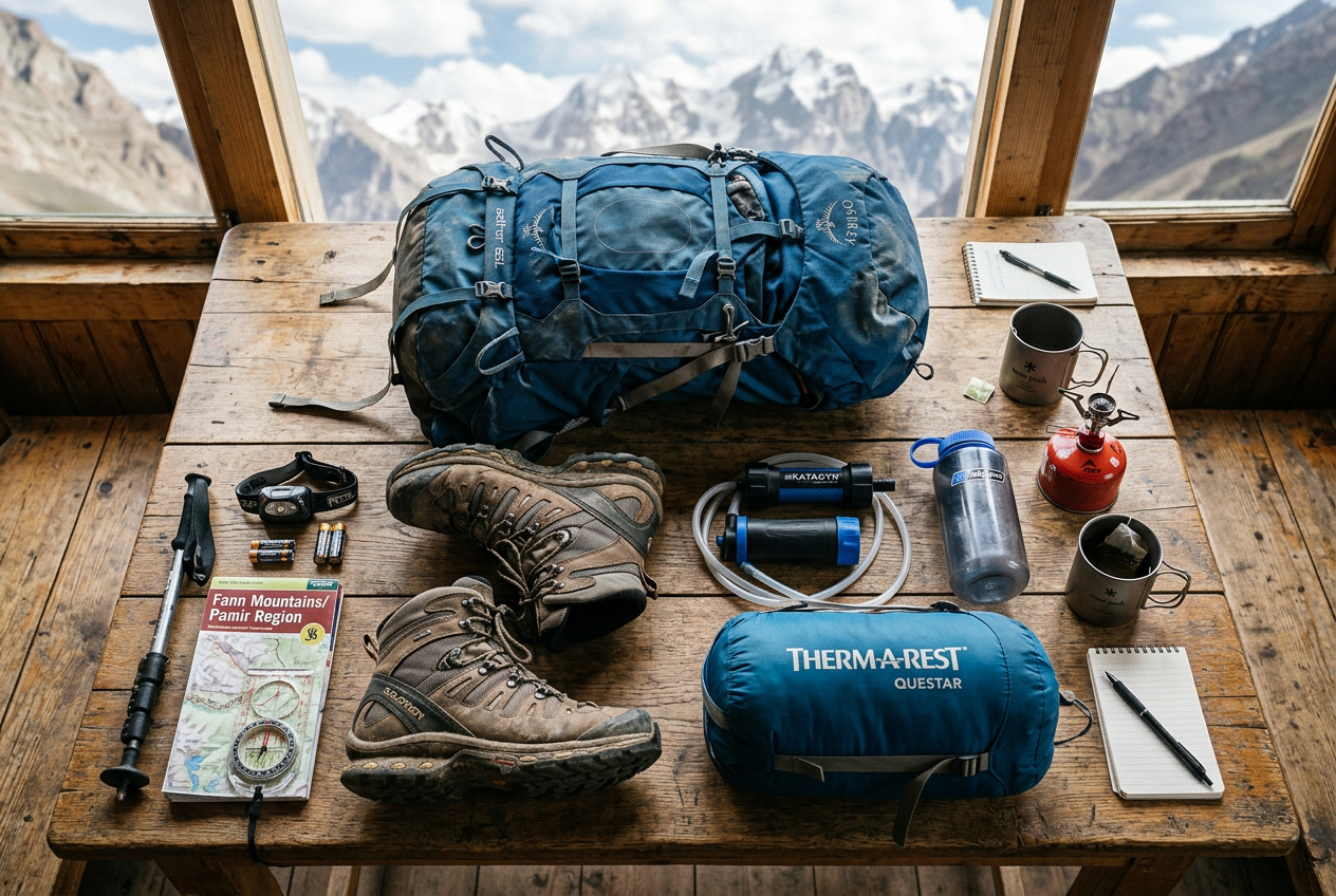 My Actual Pack List for a Month in the Pamirs