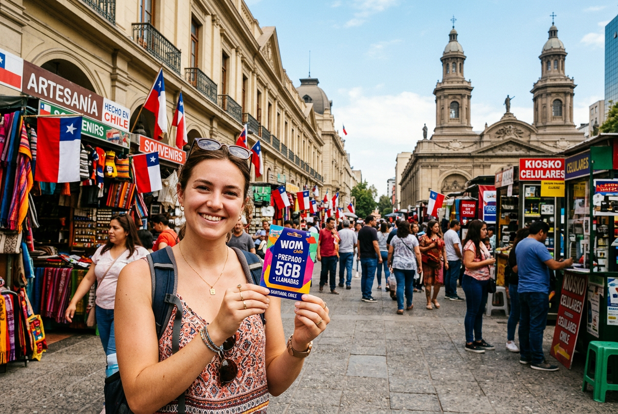 Las mejores SIMs prepago para turistas en Santiago