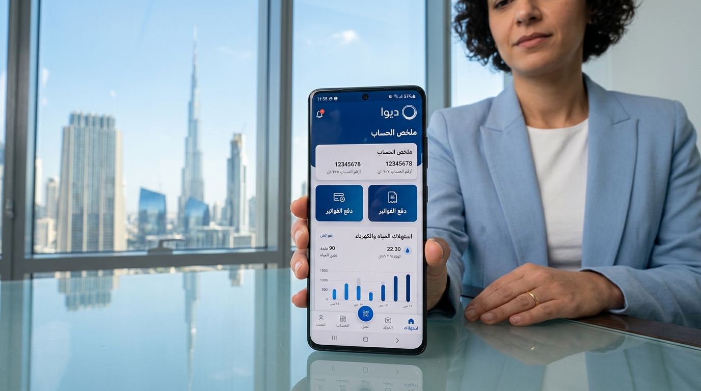كيف تدفع فاتورة DEWA عبر التطبيق