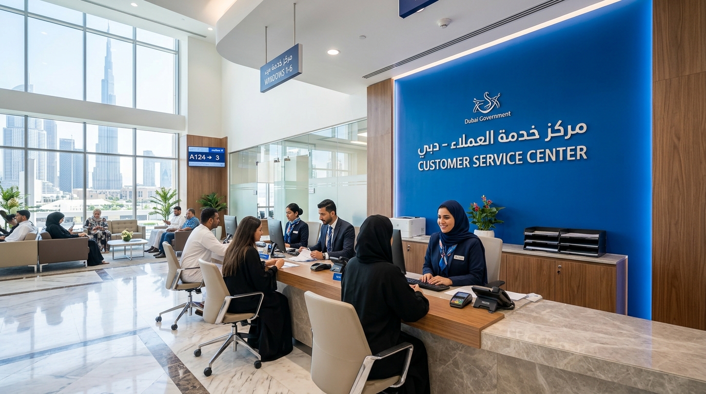مراكز خدمة العملاء في دبي للمرافق
