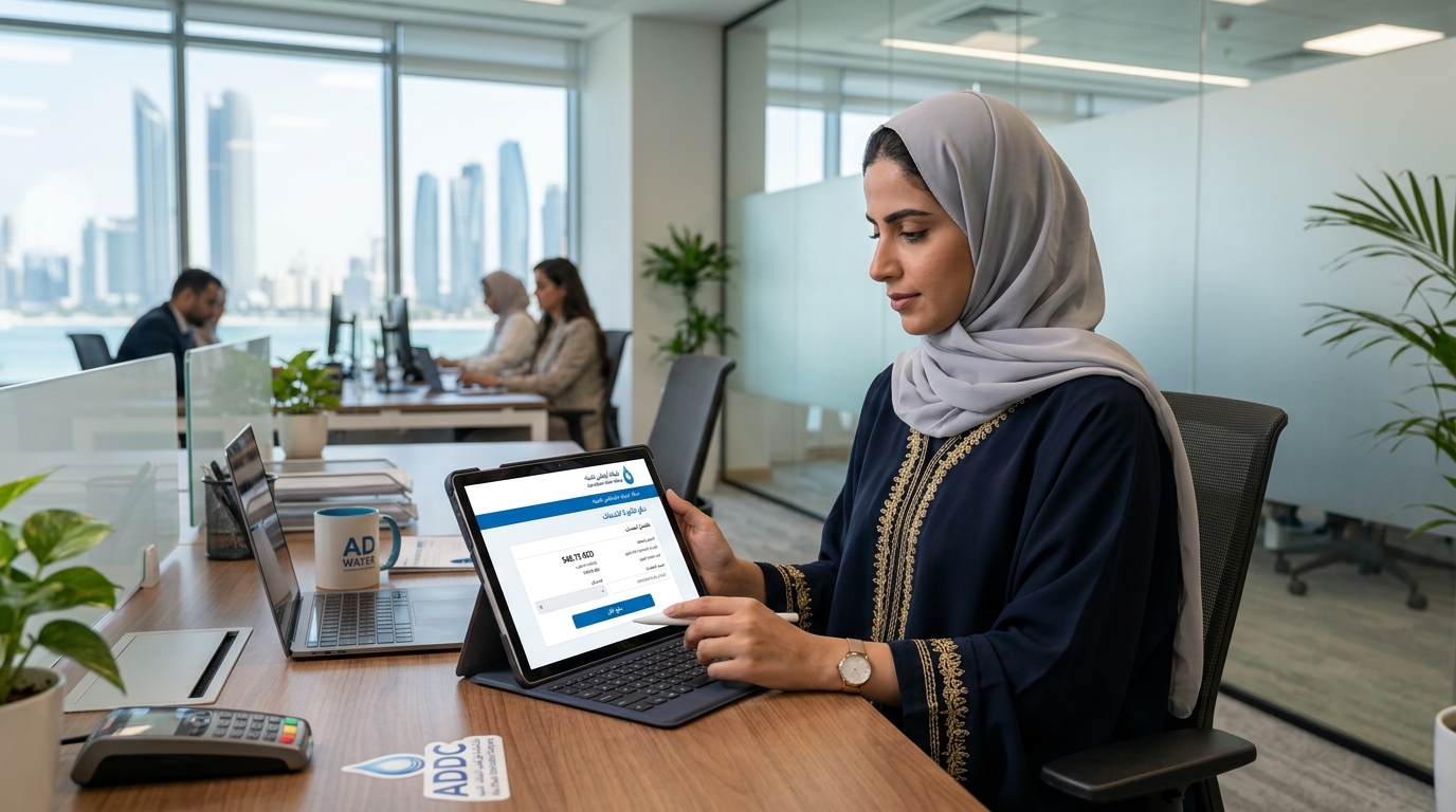 فاتورة المياه في أبوظبي — دليل ADDC الكامل
