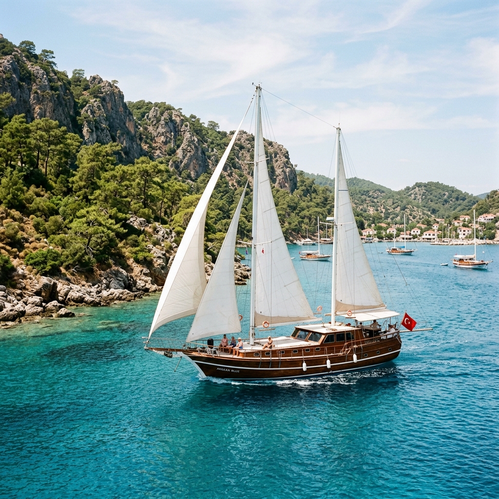 The Turquoise Coast on a Sailing Gulet