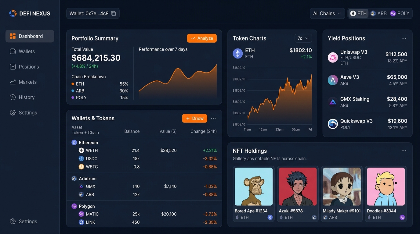 debahc portfolio dashboard preview