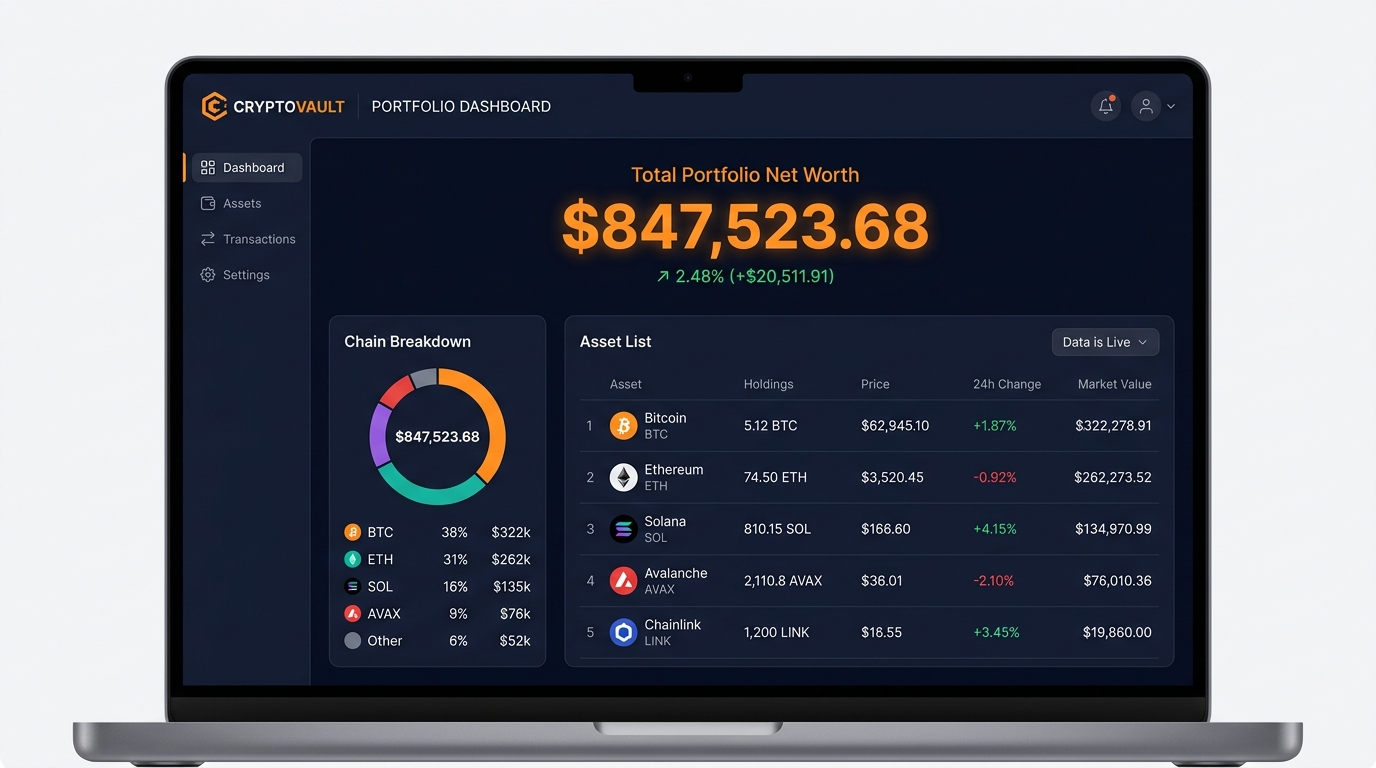 Real-Time Net Worth Dashboard