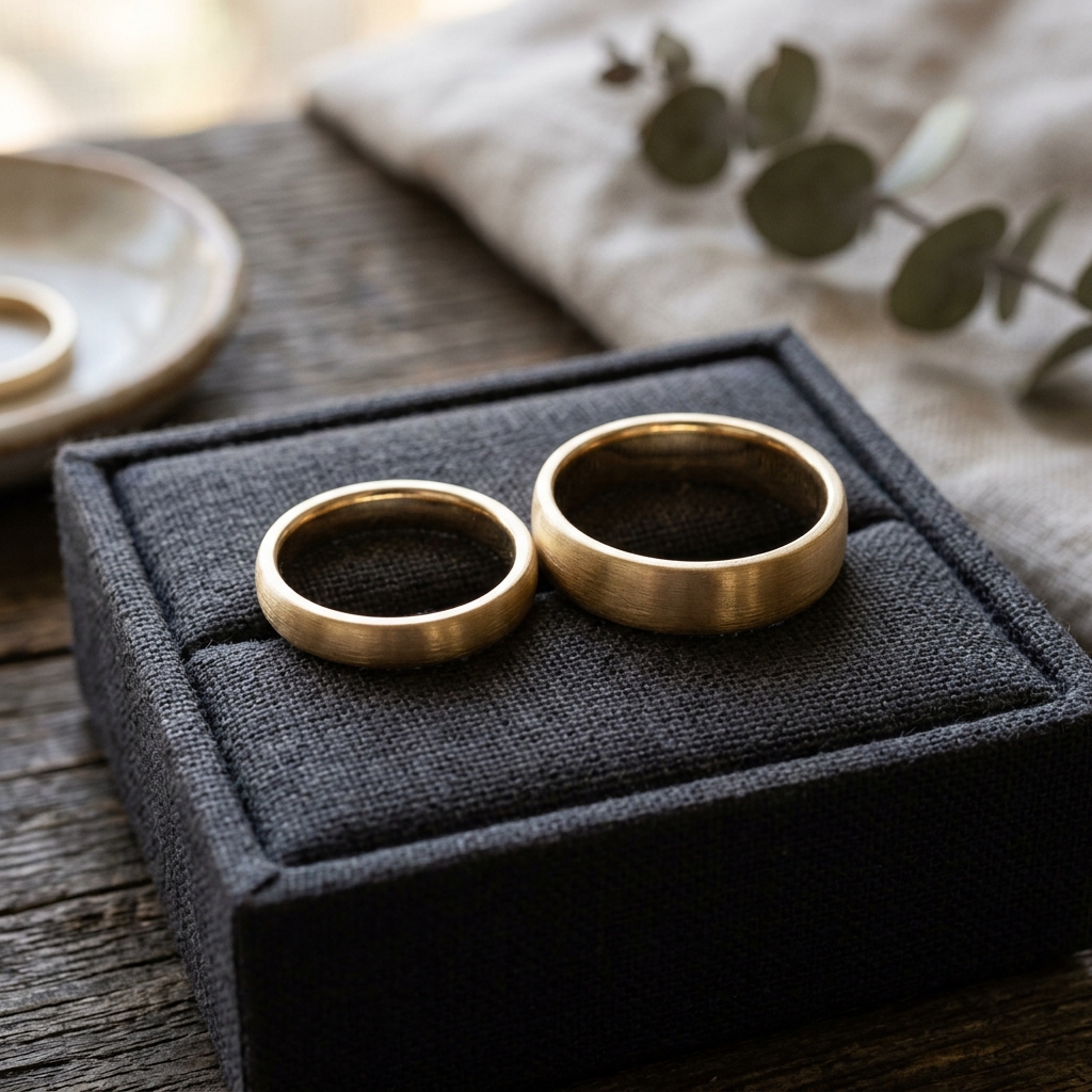 Matching Gold Wedding Bands