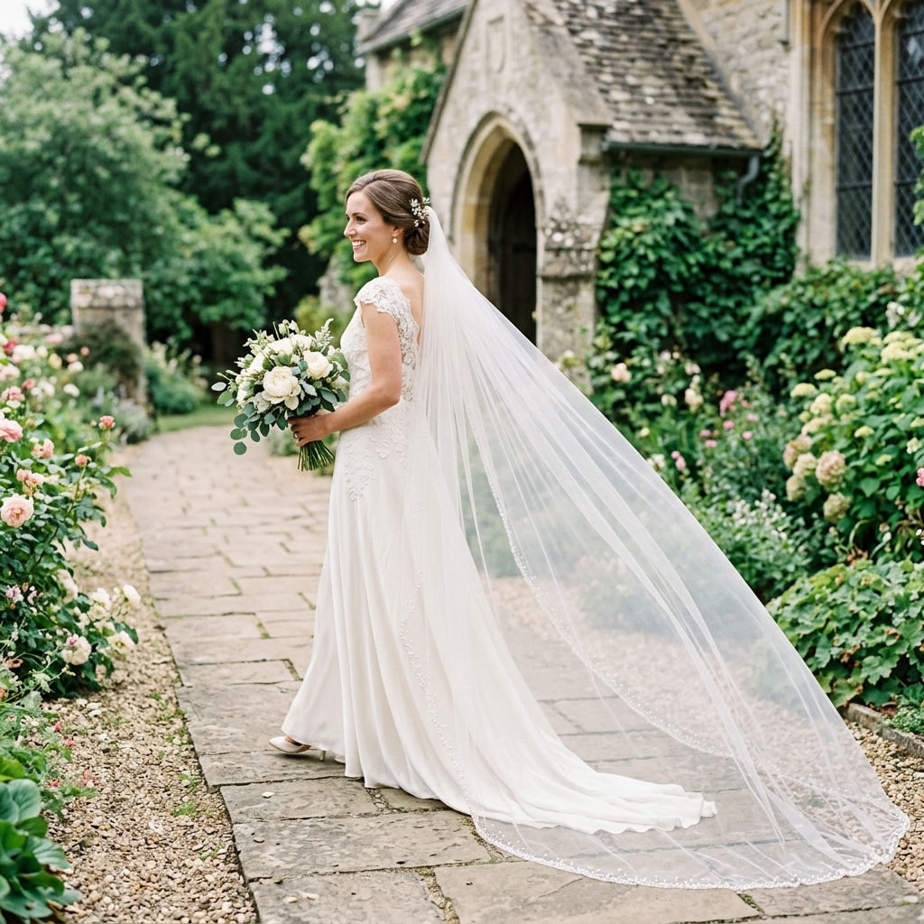 Chapel Length Bridal Veil