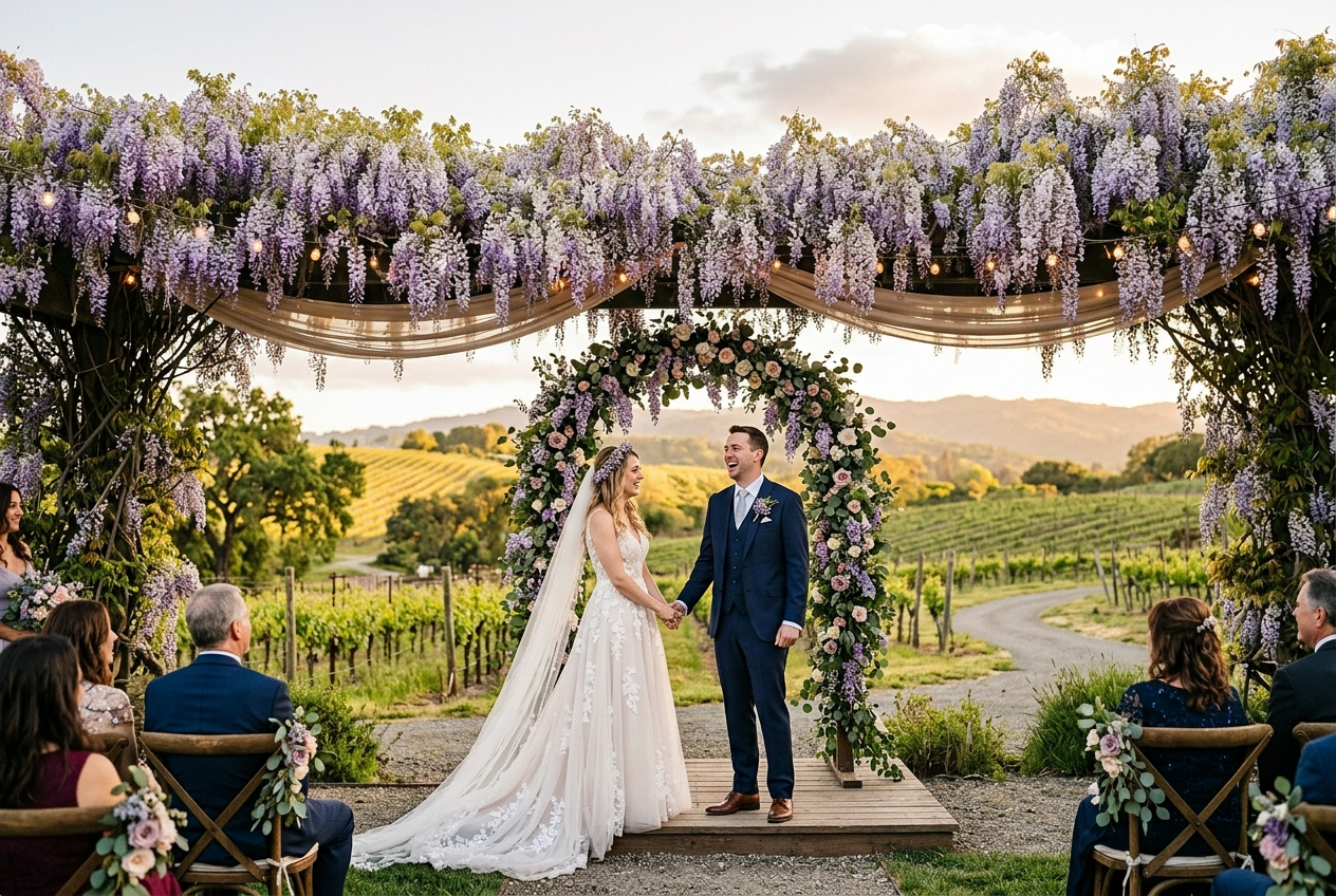 Emma & James wedding in Napa Valley, California