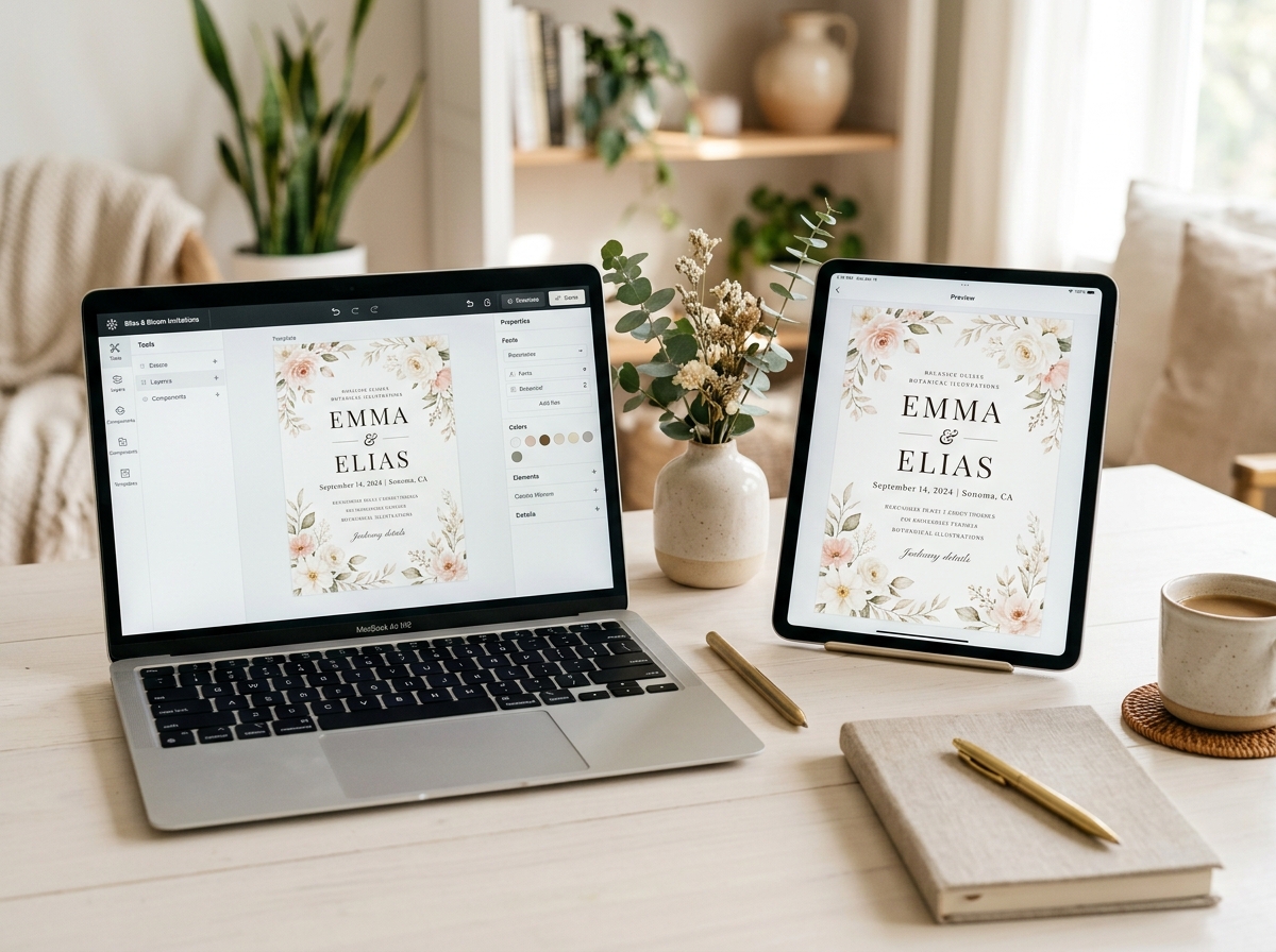 Customizing your digital wedding invitation