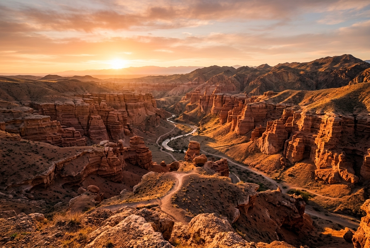Charyn Canyon at Dawn: How to Do It Without the Tour Buses
