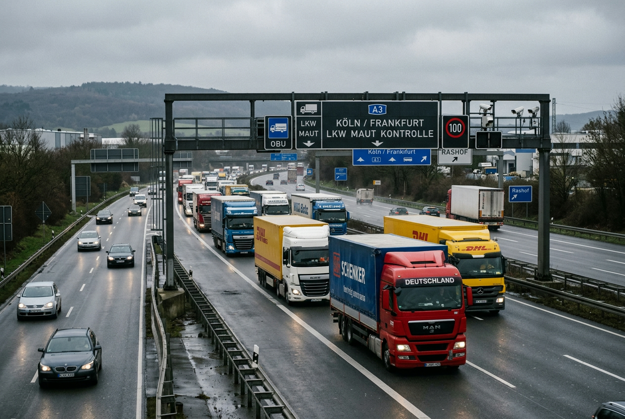 LKW-Maut Deutschland 2025: Neue Sätze und CO₂-Aufschlag im Überblick