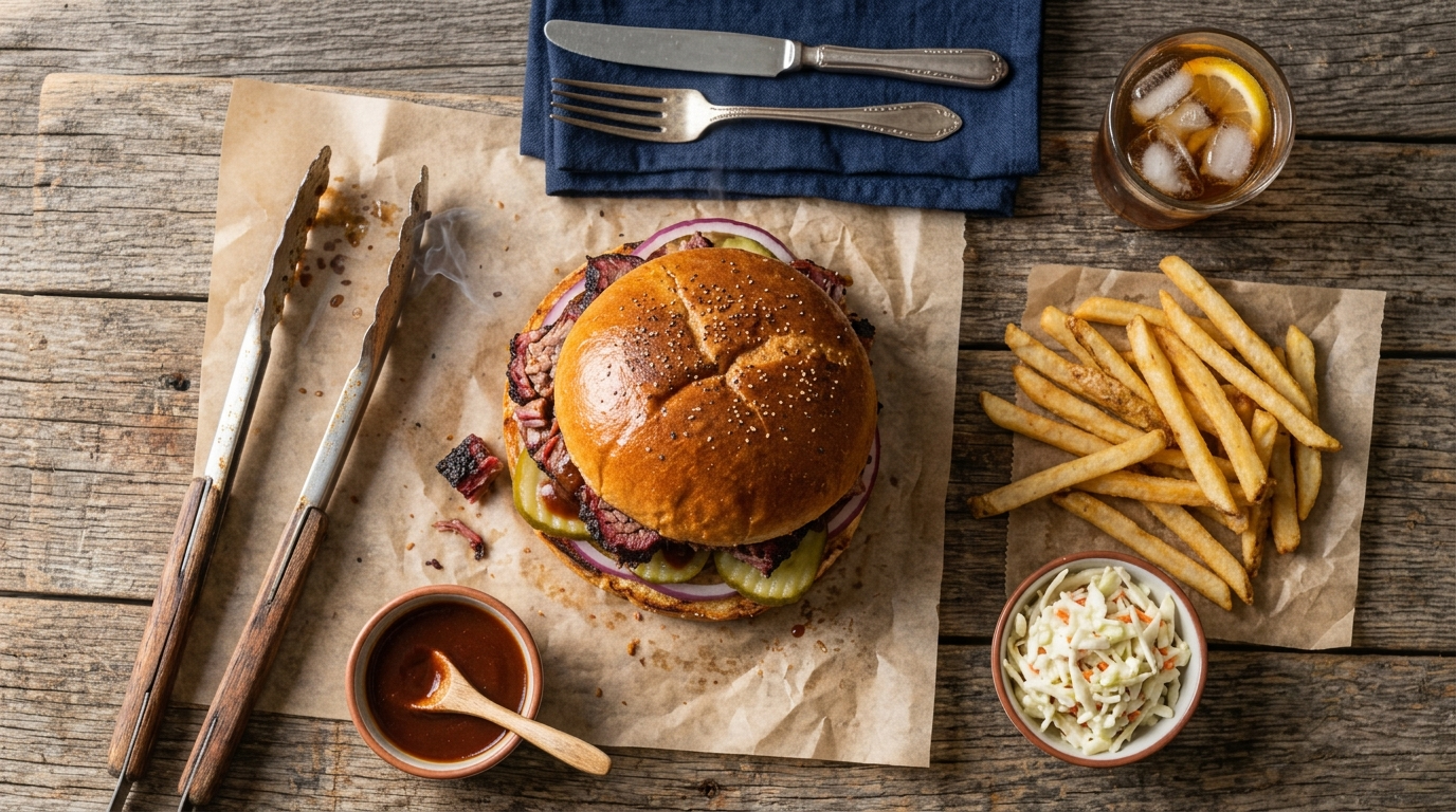 Texas Chopped Beef Sandwich Recipe: Smoky BBQ Perfection